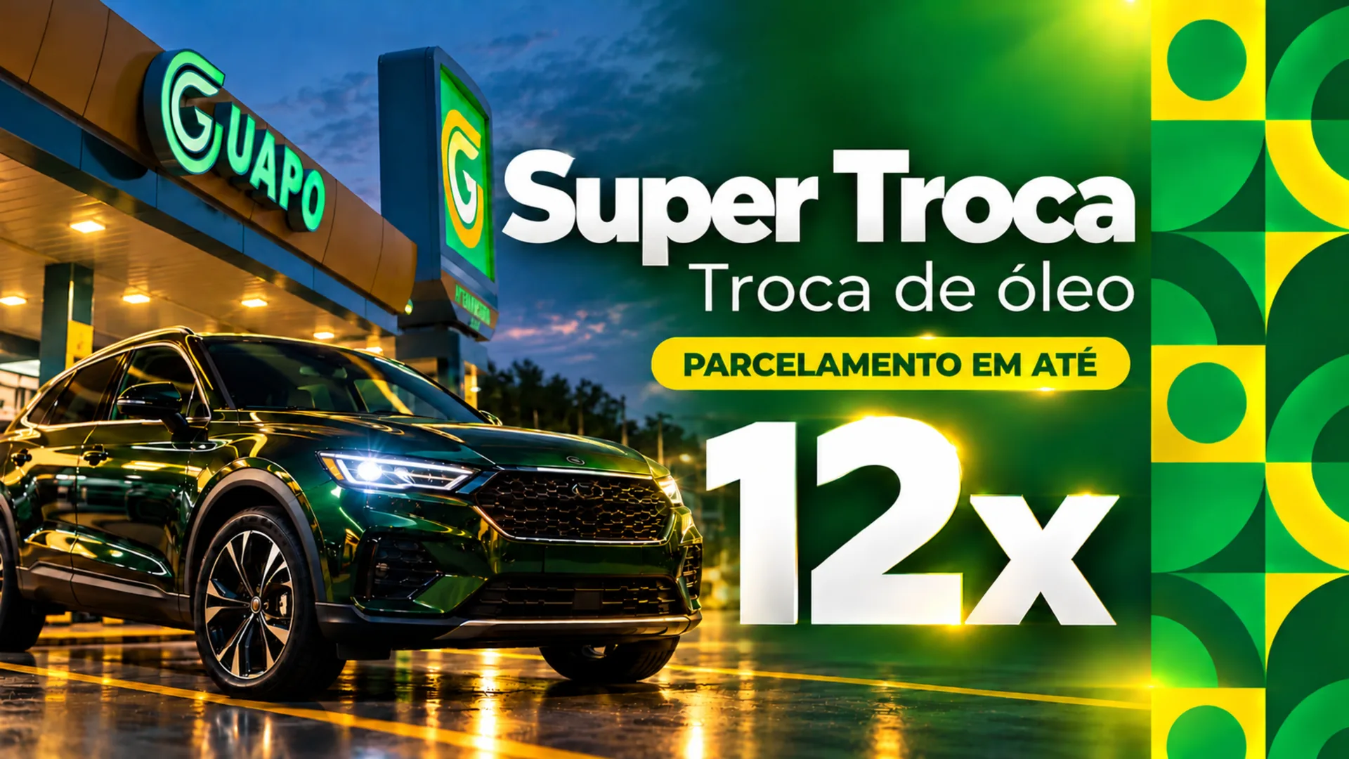 Super Troca - troca de óleo com parcelamento em até 12x