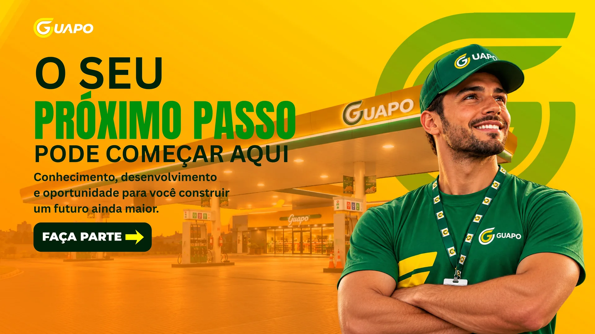 Trabalhe no Guapo - o seu próximo passo pode começar aqui